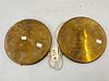 (2) 10" Round Brass/Copper Egyptian Wall Hangings