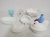 Lot of Assorted Glass & Milk Glass Pieces