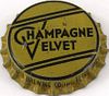 1934 Champagne Velvet Beer (Khaki) Cork Backed crown Terre Haute, Indiana