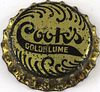 1946 Cook's Goldblume Beer (metallic silver) Cork Backed crown Evansville, Indiana