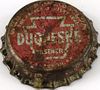 1954 Duquesne Pilsener Beer ~PA Tax Cork Backed crown Pittsburgh, Pennsylvania