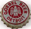 1942 Goebel Beer (gunmetal grey) Cork Backed crown Detroit, Michigan