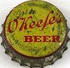 1949 O'Keefe's Beer Cork Backed crown Montreal, Quebec