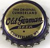 1956 Old German Beer Cork Backed crown Cumberland, Maryland