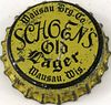 1936 Schoen's Old Lager Beer Cork Backed crown Wausau, Wisconsin