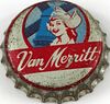 1955 Van Merritt Beer Cork Backed crown Burlington, Wisconsin