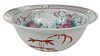 Large Chinese Famille Rose Porcelain Punch Bowl