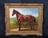 Horse In A Landscape Portrait Oil Painting
