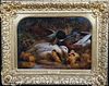 Ducks & Ducklings Oil Painting