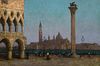 The Piazzetta At Twilight Oil Painting