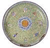 Chinese Canton Enamel on Brass Platter