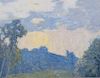 Hugh Huntington Howard (American 1860 -1927) Blue Landscape and Green Seascape