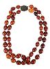 Amber Bead Necklace 