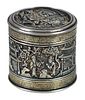 Chinese Export Silver Round Box