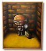 Signed Kevin Luthardt "Stubborn" Oil on Canvas 