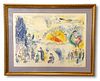 Marc Chagall lithograph, numbered US383/2000