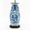 DOUBLE HAPPINESS BLUE & WHITE TABLE LAMP