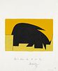 Vasarely, Victor Set aus 3 Arbeiten. 1972. Je Farblithographie auf chamoisfarbenem Vélin. Blattmaße je 48 x 40 cm. Je signiert, datiert und bezeichnet