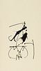 Motherwell, Robert Untitled (aus: Tres Poemas, 1988). Lithographie auf chamoisfarbenem aufgewalztem Japan auf starkem Vélin. 45,2 x 26,8 cm (54,6 x 45