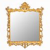 19TH C. GILTWOOD CHINESE CHIPPENDALE-STYLE MIRROR