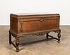 AMERICAN WALNUT CEDAR LINED CHEST ON STAND