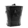 ENGLISH TOLE COAL SCUTTLE WITH LION FINIAL