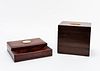 GROUP OF TWO GENTLEMAN'S DRESSER BOXES
