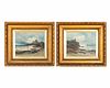 19TH C. PAIR OF SEASCAPES WITH SCOTTISH CASTLES