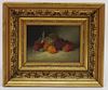George Whitaker Fruit on Table Still Life Painting