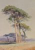 George Inness Luminous Landscape WC Painting