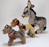 3PC Steiif Dog & Donkey Stuffed Animal Collection