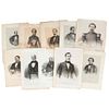 Retratos de Hombres Prominentes de México. Pennsylvania / México: Maass & Cursch / Litog. de Decaen, 1851 / 1862. 10 litografías.