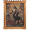 JOSÉ CAYETANO PADILLA PUEBLA, 19TH CENTURY SAN JUAN NEPOMUCENO Oil on canvas Signed and dated 1866. 35.8 x 26.5" (91 x 67.5 cm) | JOSÉ CAYETANO PADILL