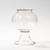 Blown Glass Fishbowl on Stand