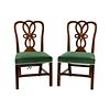 (2) Pair of Chippendale Style Side Chairs