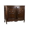 Antique French Louis XV Style Oak Carved Side Cabinet
