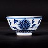 A BLUE AND WHITE 'LOTUS' BOWL, WITH GUANGXU MARK 