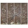 LOT OF 4, ANONYMOUS (QING DYNASTY), FLOWER AND BIRD 