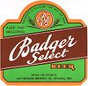 1947 Badger Select Beer 12oz WI521-26 Wausau, Wisconsin
