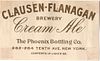 1909 Cream Ale 12oz No Ref. New York, New York