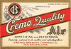 1937 Cremo Quality Ale 12oz ES9-03V New Britain, Connecticut