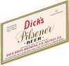 1940 Dick's Pilsener Beer 12oz IL97-09V Quincy, Illinois