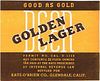 1933 Golden Lager Beer 22oz WS9-02 Los Angeles, California