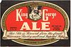 1935 King George Ale 11oz WS10-04 Los Angeles, California