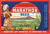 1942 Marathon Beer 12oz WI253-19 Marathon, Wisconsin