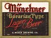 1938 MÅ±nchner Lager Beer 12oz Theresa, Wisconsin
