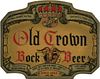1940 Old Crown Bock Beer 12oz CS16-15 Fort Wayne, Indiana