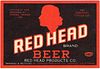 1936 Red Head Beer 11oz WS22-18 Vernon, California
