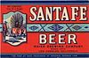 1936 Santa Fe Beer 11oz WS17-24 Los Angeles, California