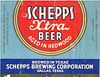 1935 Schepps Xtra Beer 12oz WS99-20 Dallas, Texas